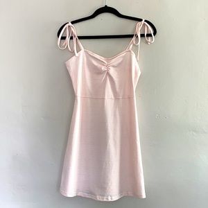 Emory Park Tie Strap Mini Dress - Blush - Size S